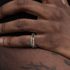 Stainless Steel Colorful Ring Electroplated Unisex Jewelry