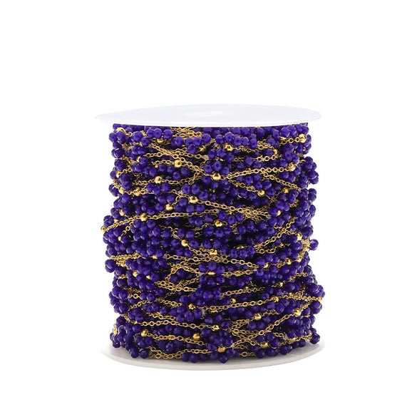 Stainless Steel Colorful Woven Flower Handmade Electroplated Chain For Diy Jewelry Necklace And Bracelet