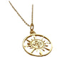 Stainless Steel Compass Cross Pendant With Polished Finish Navigation Inspired Jewelry Wholesale
