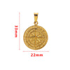 Stainless Steel Compass Pendant Necklace With Electroplating Treatment And Original Design