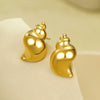 Stainless Steel Conch Earrings Electroplated Fashionable Light Luxury Women's