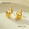 Stainless Steel Conch Earrings Electroplated Fashionable Light Luxury Women's