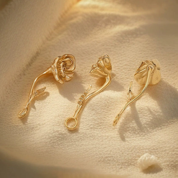 Stainless Steel Conch Pattern Vacuum Plated 18K Gold Color Fashion Pendant