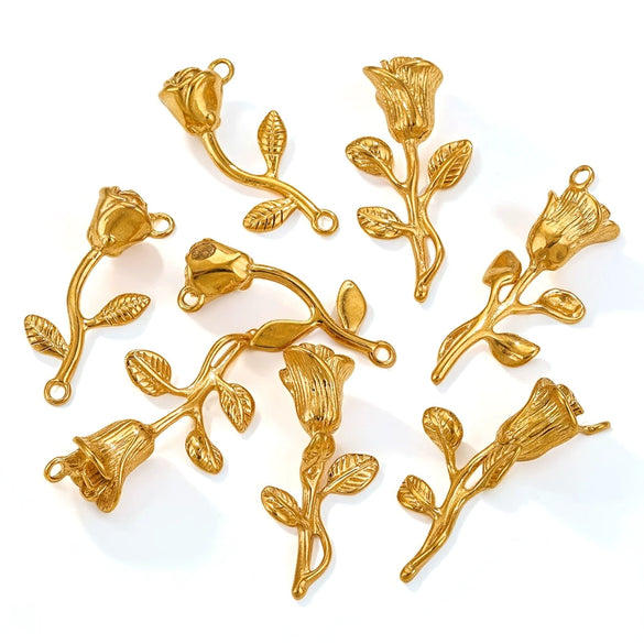 Stainless Steel Conch Pattern Vacuum Plated 18K Gold Color Fashion Pendant