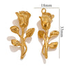 Stainless Steel Conch Pattern Vacuum Plated 18K Gold Color Fashion Pendant