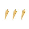 Stainless Steel Cone Pendant Jewelry Accessories Gold Electroplated