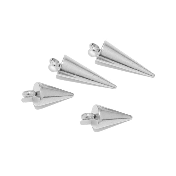 Stainless Steel Cone Pendant Jewelry Accessories Gold Electroplated