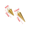 Stainless Steel Cone Pendant Jewelry Accessories Gold Electroplated