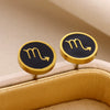 Stainless Steel Constellation Electroplated Minimalist Unisex Earrings