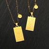 Stainless Steel Constellation Geometric Retro Women's Necklace With Electroplating