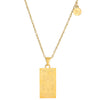 Stainless Steel Constellation Geometric Retro Women's Necklace With Electroplating