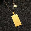Stainless Steel Constellation Geometric Retro Women's Necklace With Electroplating