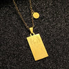 Stainless Steel Constellation Geometric Retro Women's Necklace With Electroplating