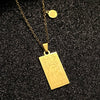 Stainless Steel Constellation Geometric Retro Women's Necklace With Electroplating