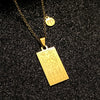 Stainless Steel Constellation Geometric Retro Women's Necklace With Electroplating