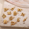 316L Stainless Steel Constellation Necklace Pendant Accessories Fashion Simple Plated 18K Gold