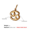 316L Stainless Steel Constellation Necklace Pendant Accessories Fashion Simple Plated 18K Gold