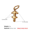316L Stainless Steel Constellation Necklace Pendant Accessories Fashion Simple Plated 18K Gold
