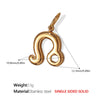 316L Stainless Steel Constellation Necklace Pendant Accessories Fashion Simple Plated 18K Gold