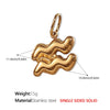 316L Stainless Steel Constellation Necklace Pendant Accessories Fashion Simple Plated 18K Gold