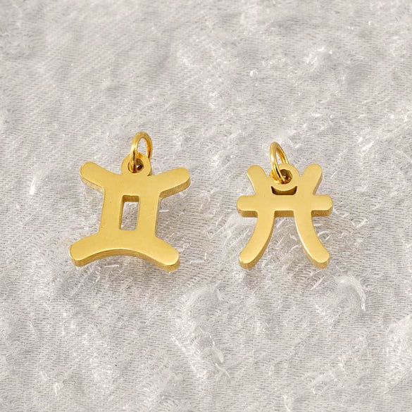 Stainless Steel Constellation Pendant Necklace Cutting Process Fashion Style