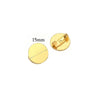 Stainless Steel Convex Embossed Brooch Base Blank Tray Diy Jewelry Accessories Garment Decorative Set With Electroplating