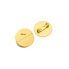 Stainless Steel Convex Embossed Brooch Base Blank Tray Diy Jewelry Accessories Garment Decorative Set With Electroplating
