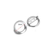Stainless Steel Convex Embossed Brooch Base Blank Tray Diy Jewelry Accessories Garment Decorative Set With Electroplating