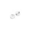 Stainless Steel Convex Embossed Brooch Base Blank Tray Diy Jewelry Accessories Garment Decorative Set With Electroplating