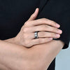 Stainless Steel Creative Gear Patch Ring Jewelry Internet Celebrity Style Geometric
