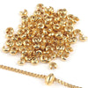 Stainless Steel Crescent Buckle Bracelet With Positioning Beads And Electroplating Process
