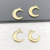 Stainless Steel Crescent Pendant Jewelry Accessories For Men And Women Electroplating Diy