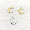 Stainless Steel Crescent Pendant Jewelry Accessories For Men And Women Electroplating Diy