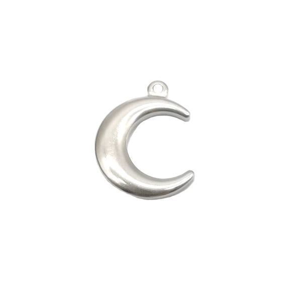 Stainless Steel Crescent Pendant Jewelry Accessories For Men And Women Electroplating Diy
