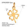 Stainless Steel Cross And Smiley Face Pendant Accessories With Electroplating