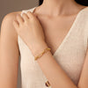 Stainless Steel Cross Buckle Bracelet Vacuum Plated 18K Gold Fashion Jewelry