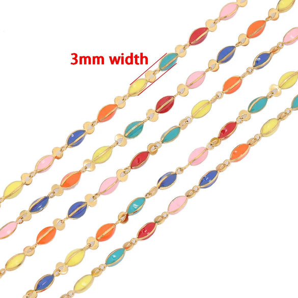 Stainless Steel Cross Dripping Oil Beads Jewelry Accessories For Necklace Bracelet Kanklet