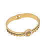 Stainless Steel Cross Flower Diamond Bracelet