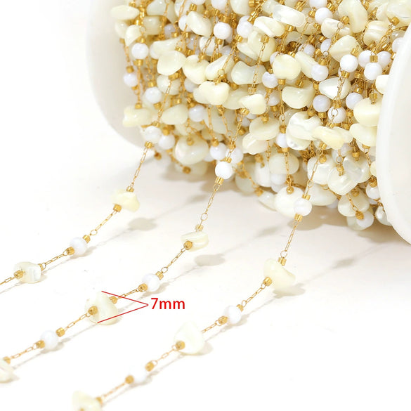 Stainless Steel Cross Leaf Clip Chain Geometric Ellipse Stone Necklace Electroplated Jewelry Accessories
