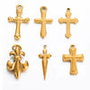 Stainless Steel Cross Oil Pressure Accessories Electroplated Multistyle Diy Necklace Bracelet Earrings Pendant