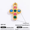 Stainless Steel Cross Pendant Handmade Diy Jewelry Accessories For Women With Electroplating Process
