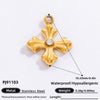 Stainless Steel Cross Pendant Handmade Diy Jewelry Accessories For Women With Electroplating Process