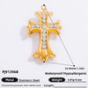 Stainless Steel Cross Pendant Handmade Diy Jewelry Accessories For Women With Electroplating Process