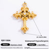 Stainless Steel Cross Pendant Handmade Diy Jewelry Accessories For Women With Electroplating Process