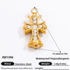 Stainless Steel Cross Pendant Handmade Diy Jewelry Accessories For Women With Electroplating Process