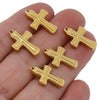 Stainless Steel Cross Pendant Jewelry Accessories Vintage Style Electroplated Diy Handmade