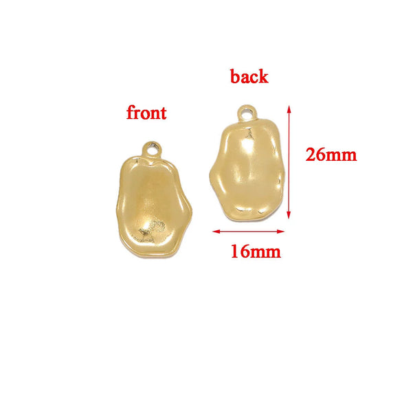 Stainless Steel Cross Pendant With Sun Moon Star Pattern Vintage Style Electroplated Diy Necklace Accessory