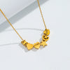 Stainless Steel Crown Heartshaped Fourleaf Clover Pendant With Stars Sun And Moon Clouds Universe Patterns Electroplated