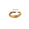 Stainless Steel Crown Ring Electroplating Niche Design Allmatch Opening Adjustable Couple Ring