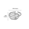 Stainless Steel Crown Ring Electroplating Niche Design Allmatch Opening Adjustable Couple Ring